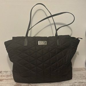 Kate Spade quilted black tote bag/purse